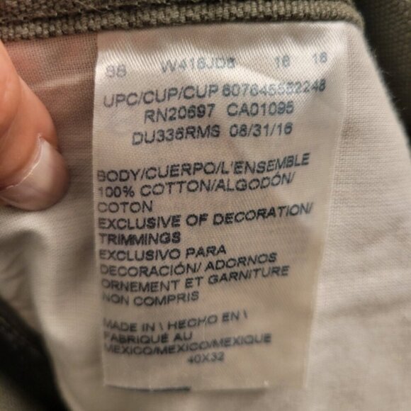 ❤️ 3 for $35 Dickies relaxed fit utility carpenter cargo work canvas pants 40x32 - Picture 8 of 8